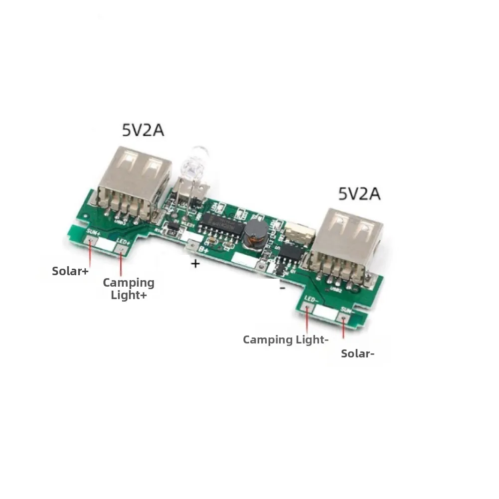 For For Mobile Device Charging Green Solar Power Bank Board Camping Light Controller Reliable Discharge System