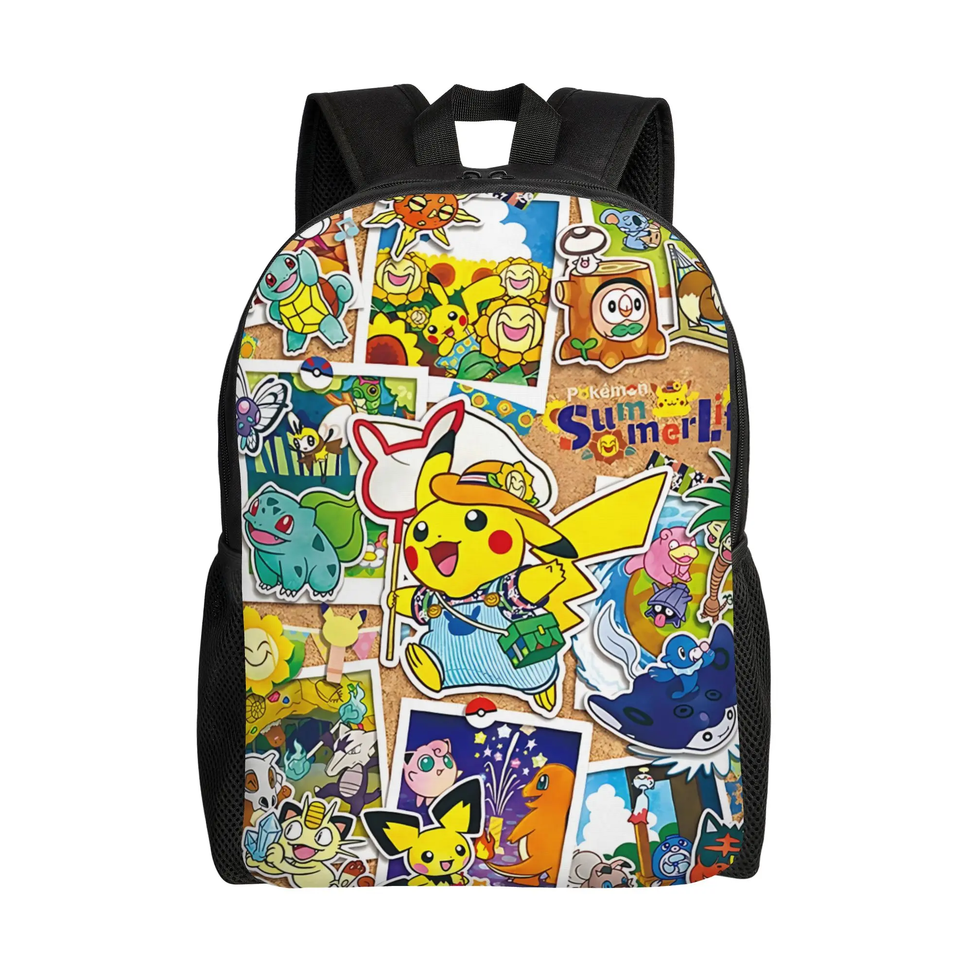 Fashion Cartoon Pokemon Theme Backpack ita bag  mochila High Street School Sturdy Shoulder Rucksack
