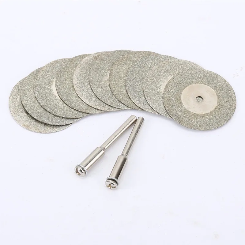 Abrasive Diamond Cutting Disc Set for Dremel Rotary Cutter Circular Saw Blade Grinding Wheels Disk with Mandrel Power Tools Kit