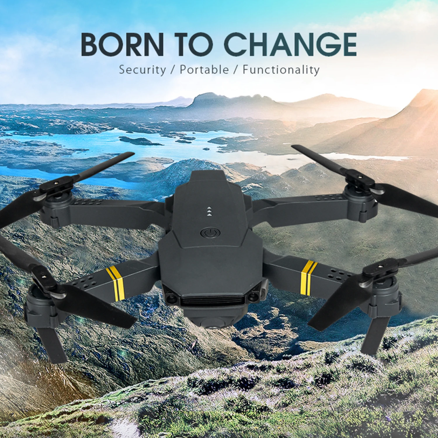 E58 Mini Drone WiFi FPV Altitude Hold Foldable Quadcopter with Battery 1080P 4K HD Camera RC Helicopter Toys Dron Gift