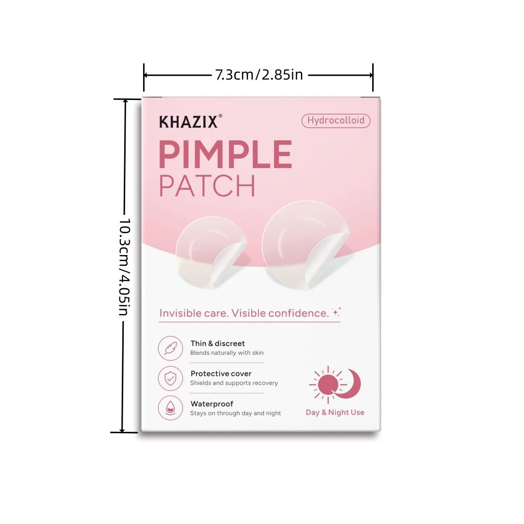 400/800Pcs Hydrocolloid Face Concealer Patches, 2 Shades Nude & Clear, Invisible Waterproof Skin Stickers, Day Night Use view 5