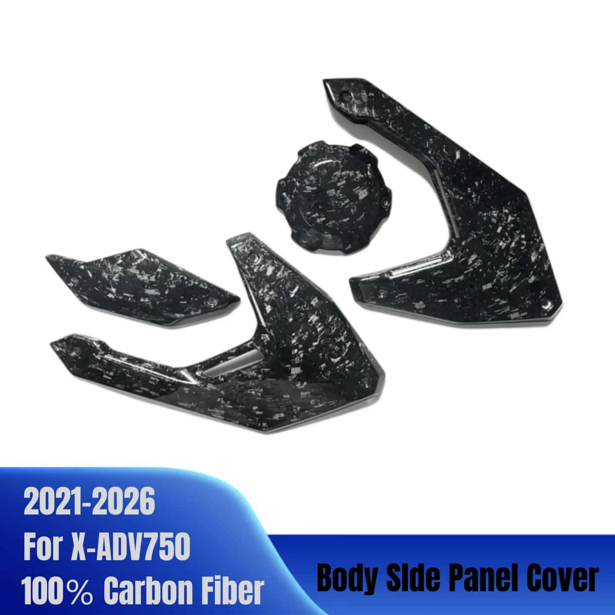 

Для Honda X-ADV 750 XADV750 2021-2026: Боковая панель кузова мотоцикла из карбона с узором под ковку, аксессуар, боковой обтекатель