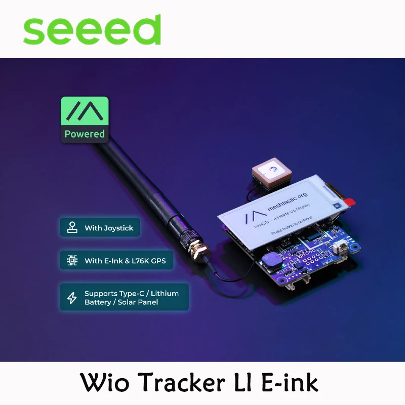 سلسلة Wio Tracker L1، عقدة Meshtastic قابلة للتطوير LoRa (862–930 MHz)، Wio Tracker L1 / E-ink /Pro /Lite، NRF52840 L76K GPS Wireless #3