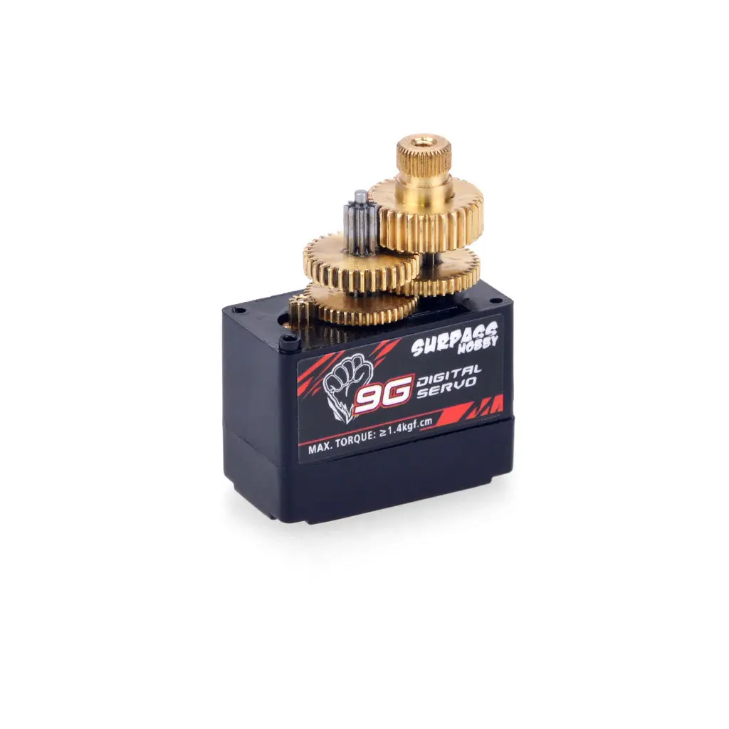 5 pçs surpass hobby s0025m metal engrenagem servo digital 4.3g 9g 17g 25g para 1/10 rc barco carro avião asa fixa drone robô peças