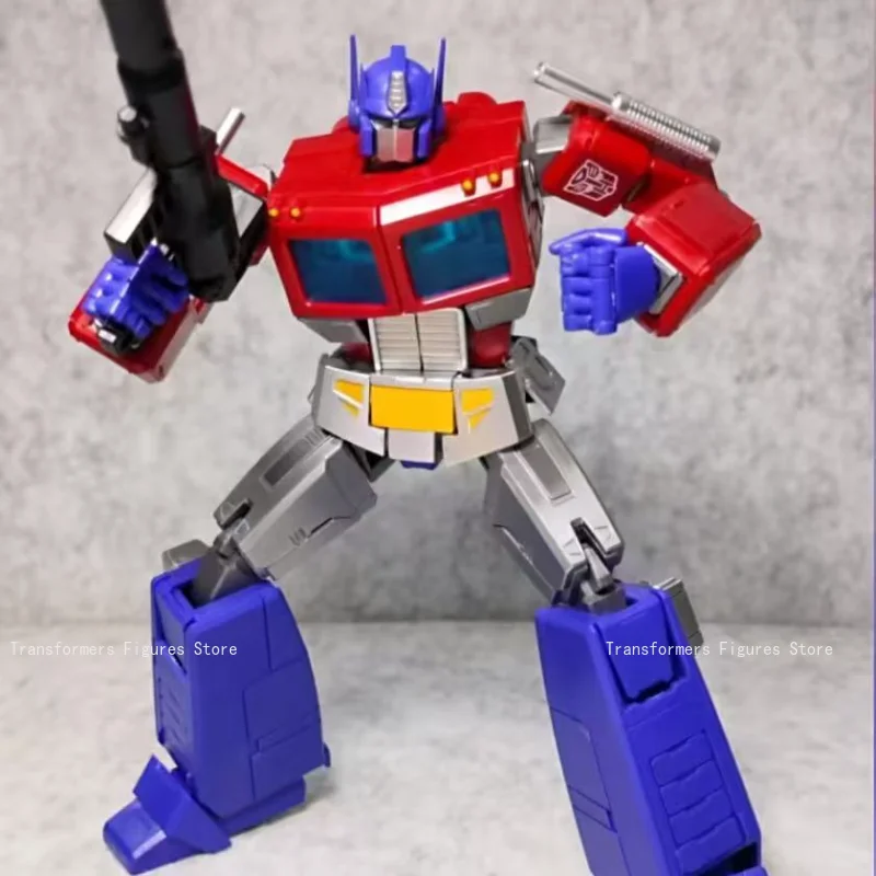 새로운 Transforma 로봇 사전 조립 장난감 AMK Optimus Prime G1 영화 만화 액션 피규어 애니메이션 움직일 수있는 모델 인기 선물