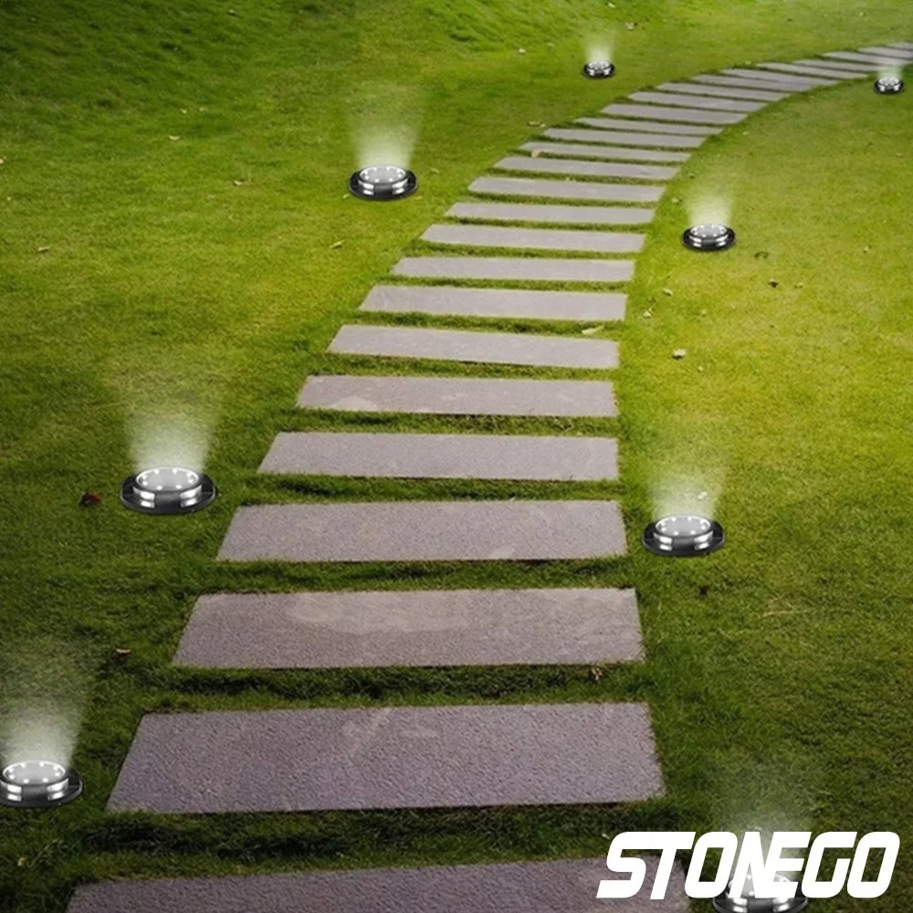 12LED Solar Outdoor Garden Lights IP65 Waterproof Energy Saving Pathway Lamps Landscape Lighting for Yard Decor