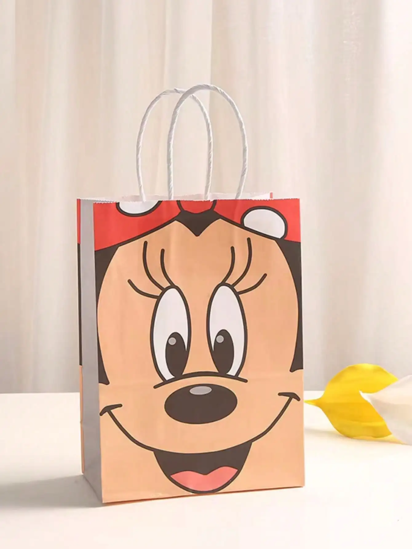 5/10/15 حقيبة هدايا ميكي للحفلات بتصميم شخصية كرتونية، مثالية لحقيبة هدايا الاحتفالات في المهرجانات، كيس ورقي