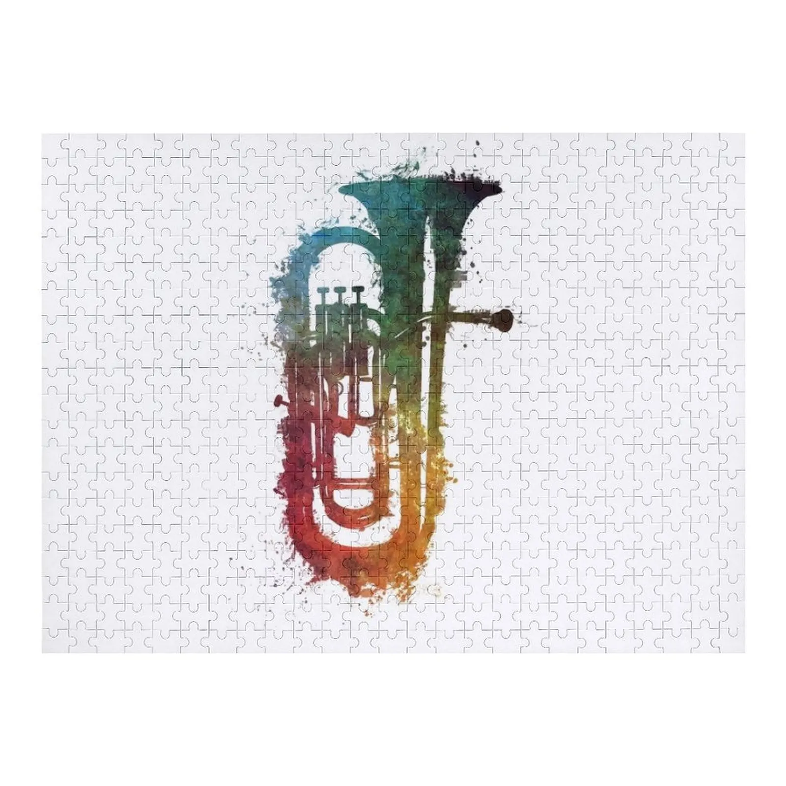 

euphonium music art Jigsaw Puzzle Wooden Compositions For Children Personalized Baby Object Puzzle