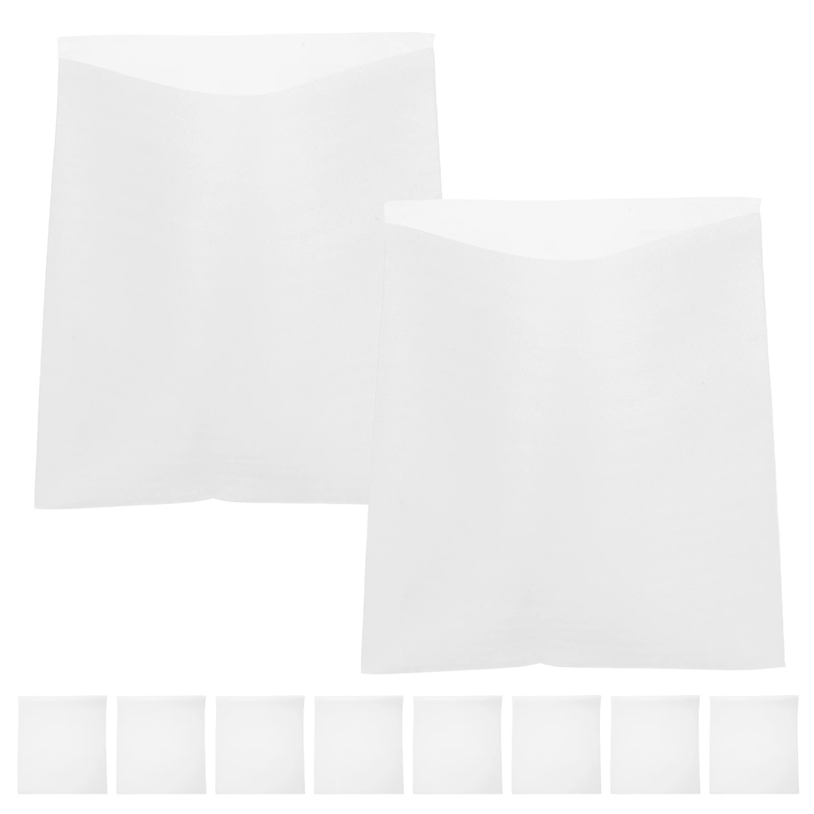 

100pcs Shockproof Foam Bags White Kitchen Glassware Packaging Material Moving Cushion Wrap for Plates Cups