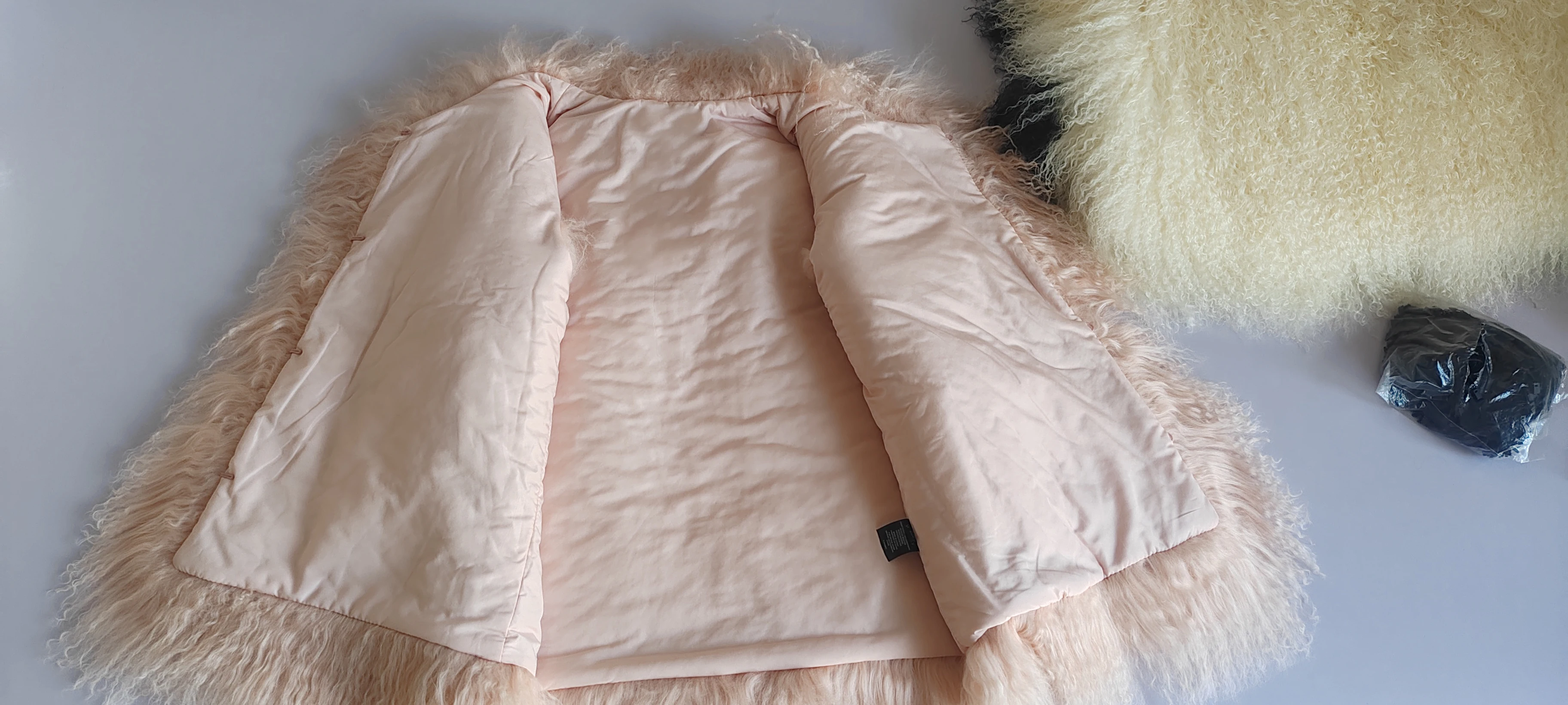 Furyoume سترة بلا أكمام منغوليا الحقيقية الأغنام الفراء سترة المرأة حقيقية الفراء جيليه صدرية