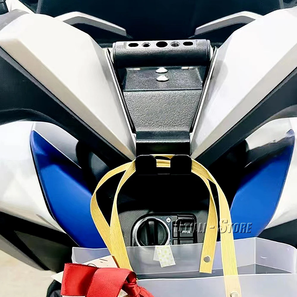Acessórios da motocicleta suporte do telefone móvel gps capacete gancho saco de armazenamento titular para honda força 350 nss350 forza 350 300