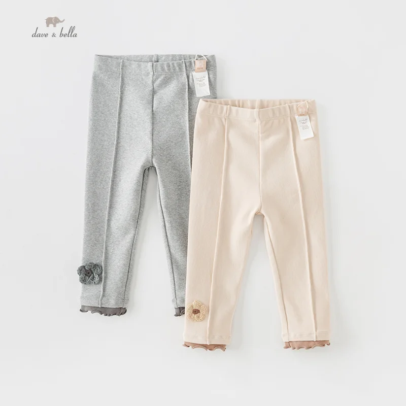 

Dave Bella Children's Pants 2023 New Autumn Girls' Casual Fashion Cotton Tight Pants Sport Outdoor Pants DB3236098