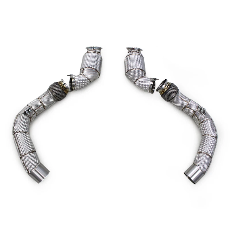Custom Catted Downpipe For BMW M8 F91/F92/F93 4.4TT 2019-2024 SUS304 Pipe Exhaust System With Catalysis 100/200/300/400 Cells