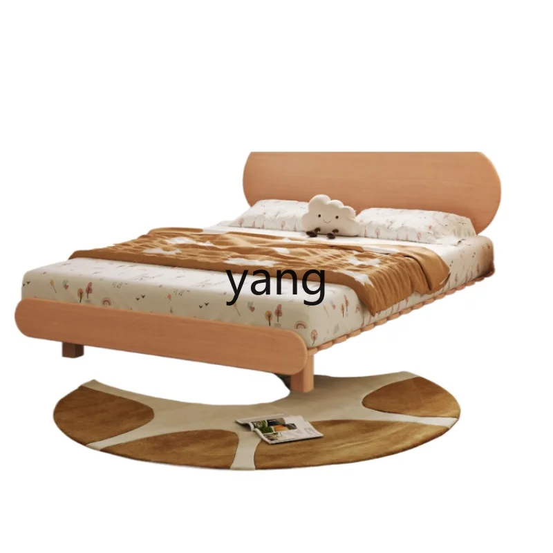 CX cama flotante ajustable de madera maciza pura para niños, cama Simple y moderna con forma de nube