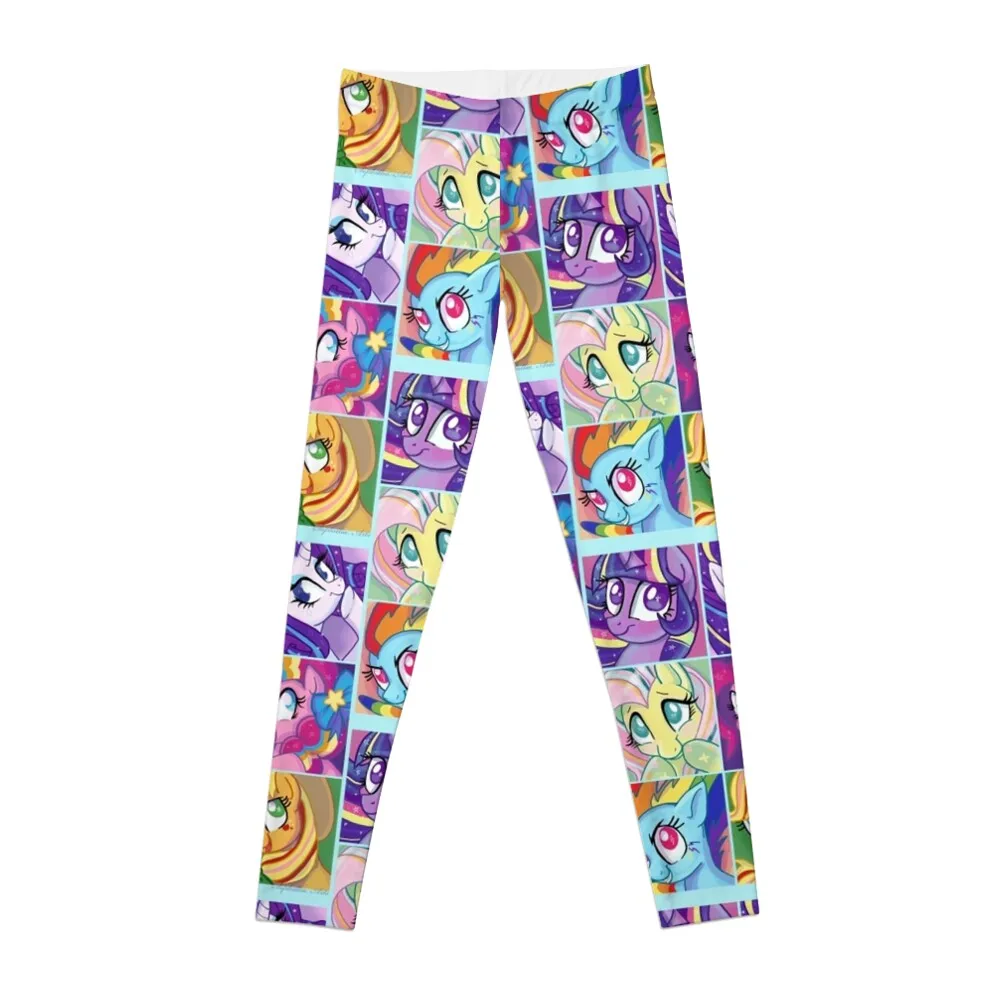 

Rainbow Power Ponies Leggings Sports pants for Women's high waist Women sportwear gym pants Womens Leggings