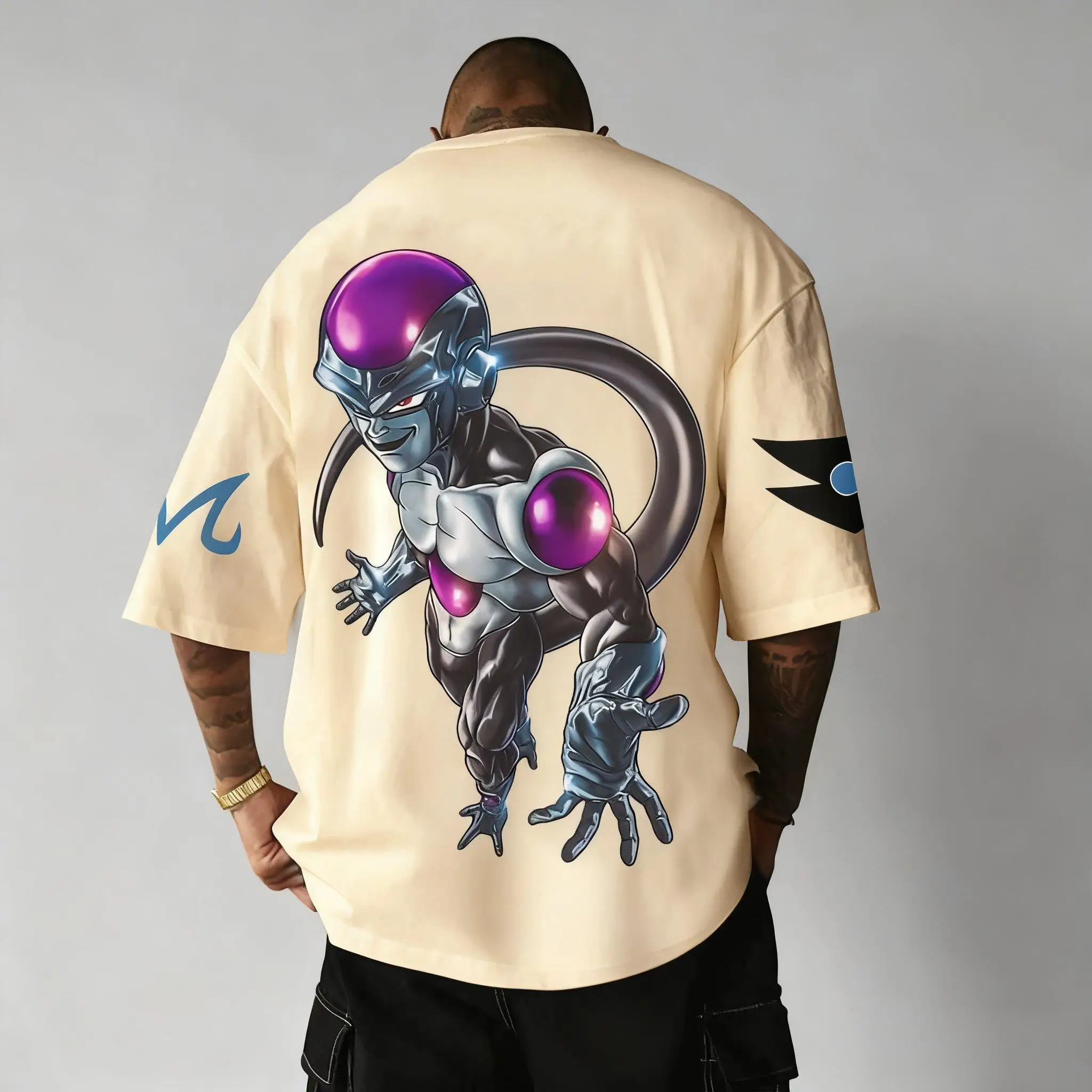Dragon Ball Frieza T-shirt con stampa anime uomo donna manica corta oversize streetwear nuova moda estiva magliette grafiche top casual