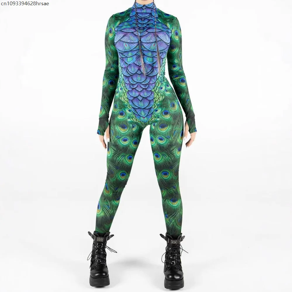 

Cyber Jumpsuit Holiday Party Cosplay Costume Halloween Shows Women Bodysuit Performance Zentai Suit 2025