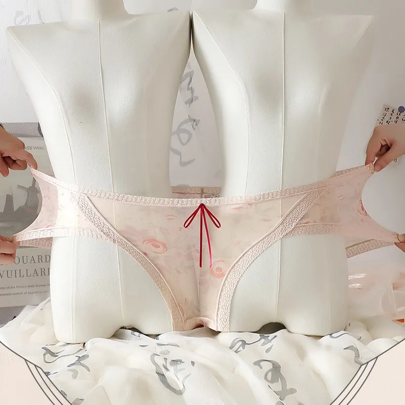 XL إلى 5XL حجم كبير سراويل نسائية تناسب 330 رطل حكاية بقماش شفاف سراويل داخلية ناعمة صديقة للبشرة