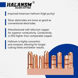 Best quality plasma cutting nozzle 220182 220188 electrode 220181 220187 shield 220183 220189 for HPR130XD