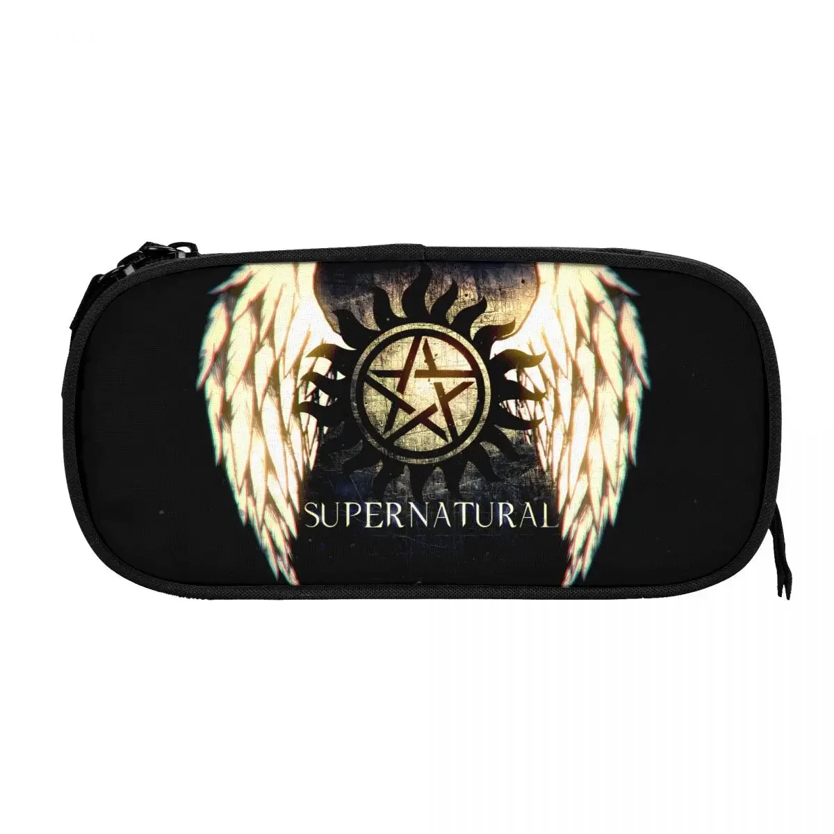 Supernatural Big Capacity Pencil Pen Case Office College School Large Storage Bag Pouch Holder Box Organizer