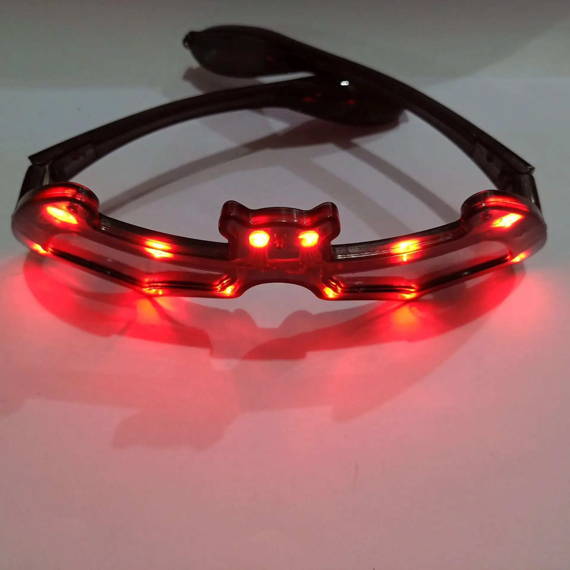 Funny Led Glowing Bat Glasses Creative Fashion Glow In The Dark Neon Party Supplies For Kids Birthday Party Cosplay Decoration