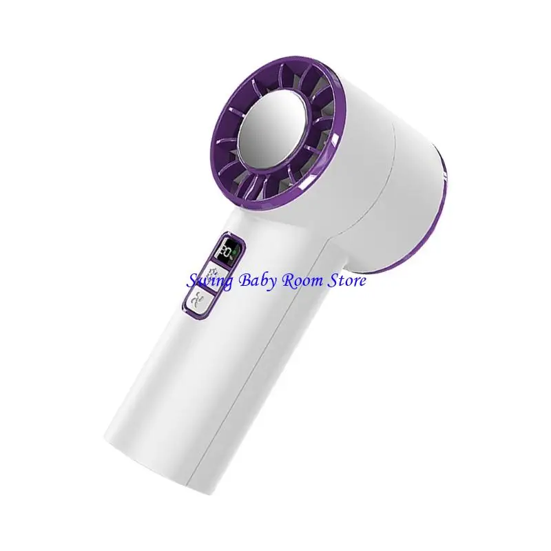 

K1AD Portable Handheld Electric Electric Fean с светодиодным дисплеем мАч.