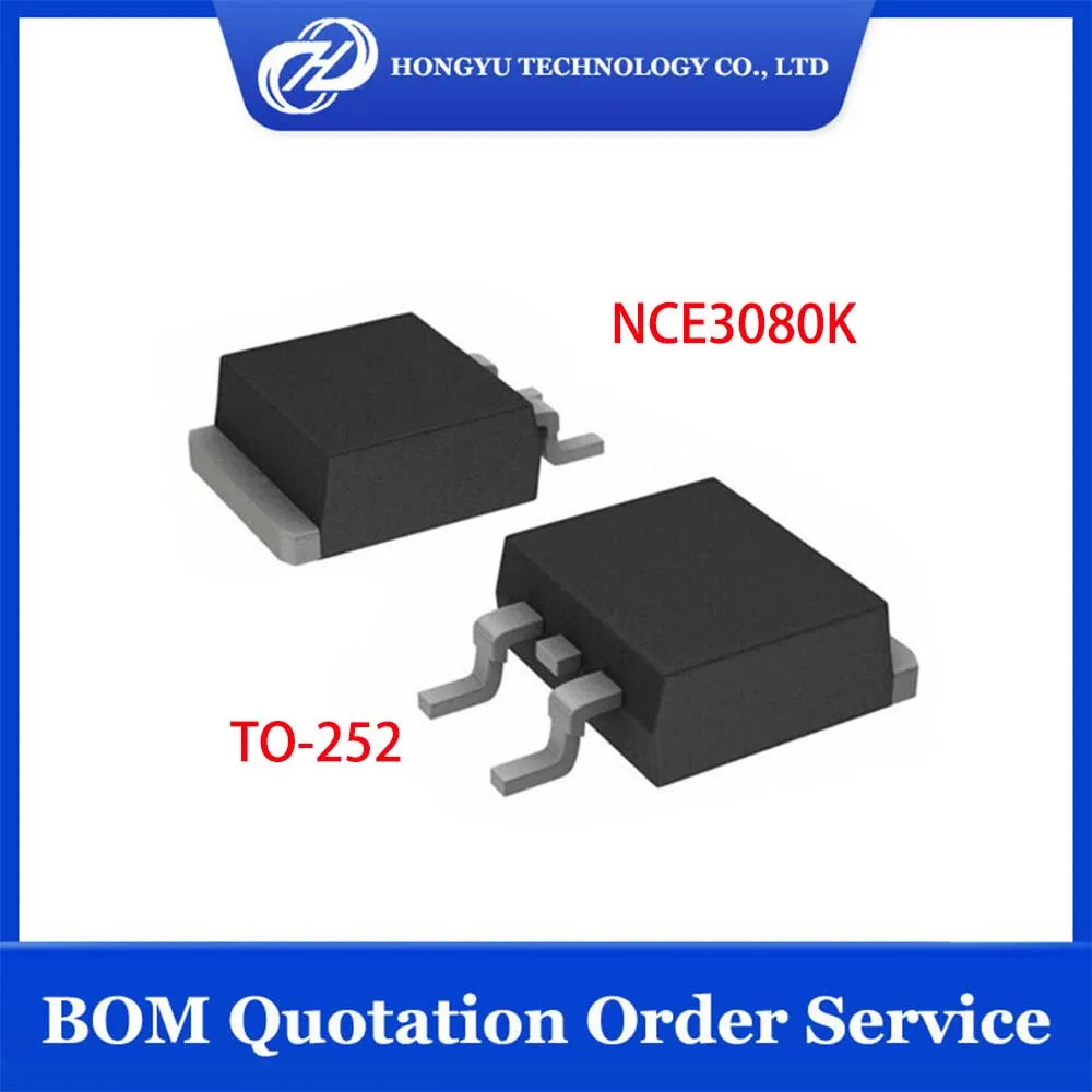 10 - 100 Pieces/Lots NCE3080K NCE3080 3080 TO-252 TO252 30V 80A SMD IC MOSFET-N New Stocks