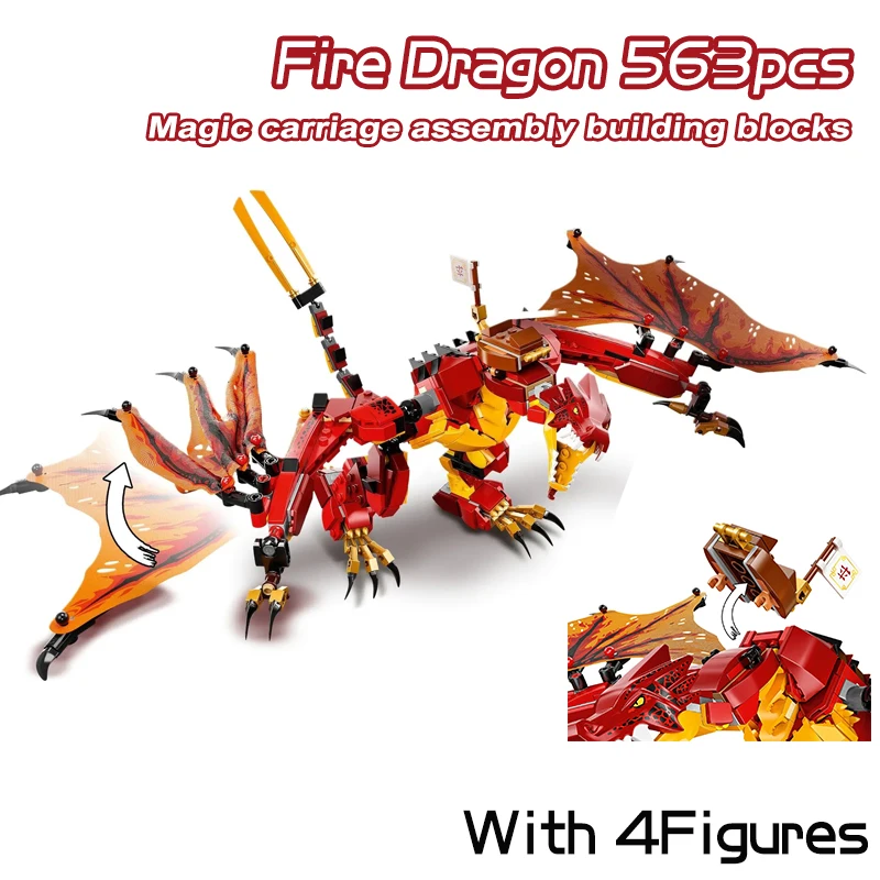 Ninja Series Lloyd Jungle Fire Water Dragon Building Blocks Green Dagon Mech Bricks Toys For Boys Birthday Kids Gifts