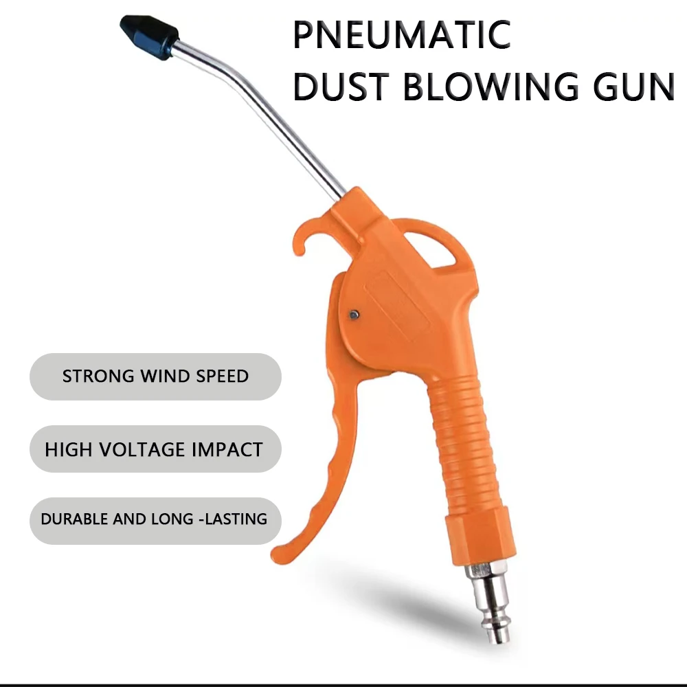 

Pneumatic Dust Blowing Gun Multi-Purpose Duster Gun Adjustable Air Flow Dust Blow Cleaner Comfortable Grip Car Cleaning Tool