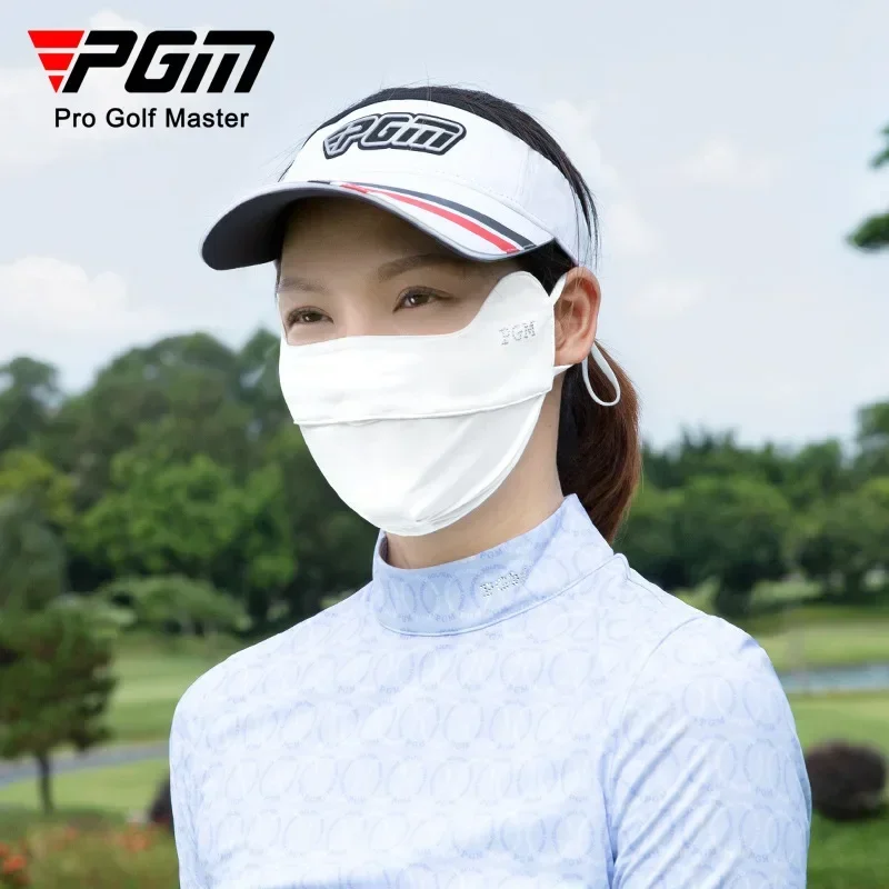 PGM Golf Women's Sunscreen Mask Women's Summer Breathable Ice Silk Cooling Mask Sunshade Mask