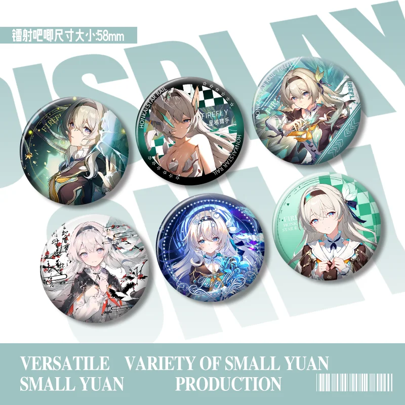 58cm-jogo-honkai-star-rail-firefly-cosplay-metal-emblema-ittabag-botao-broche-dos-desenhos-animados-itabag-decoracao-colecao-lembranca-presente