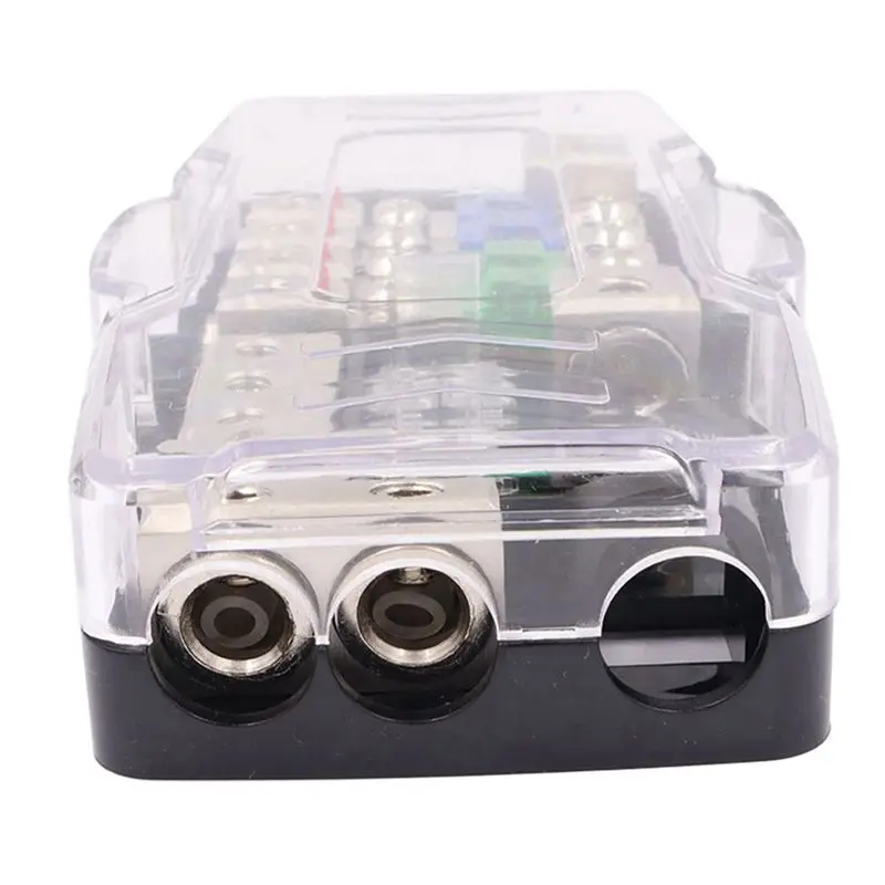 Car Audio Stereo Holder Fuse Block Fuse Box Car Audio Stereo Multi‑Functional 4 Way Distribution Holder For SUV ATV UTV-A54R