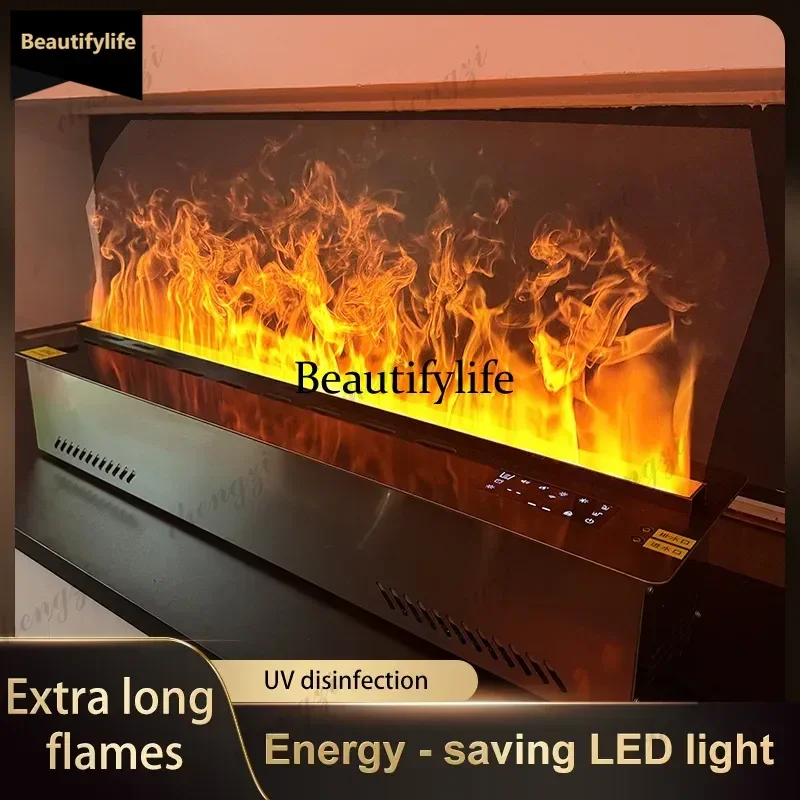 Q181 Automizing 5d Simulation Flame Vapor Mist Electric Fireplace Water Steam Remote Control Eco-Friendly Humidifier