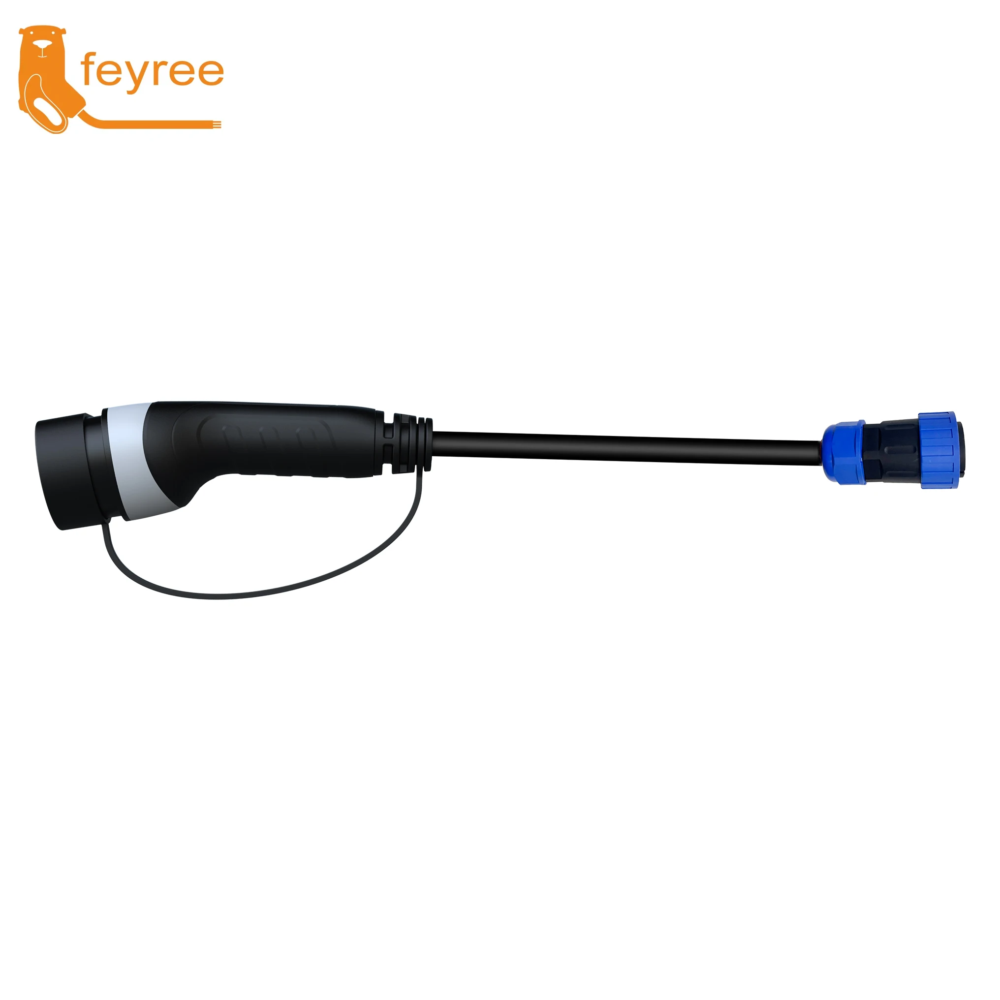 Feyree 7kW Portable EV Charger Replaceable Car Side Charging Plugs Compatible with Type1/Type2/NACS/GBT Charging Standard for EV