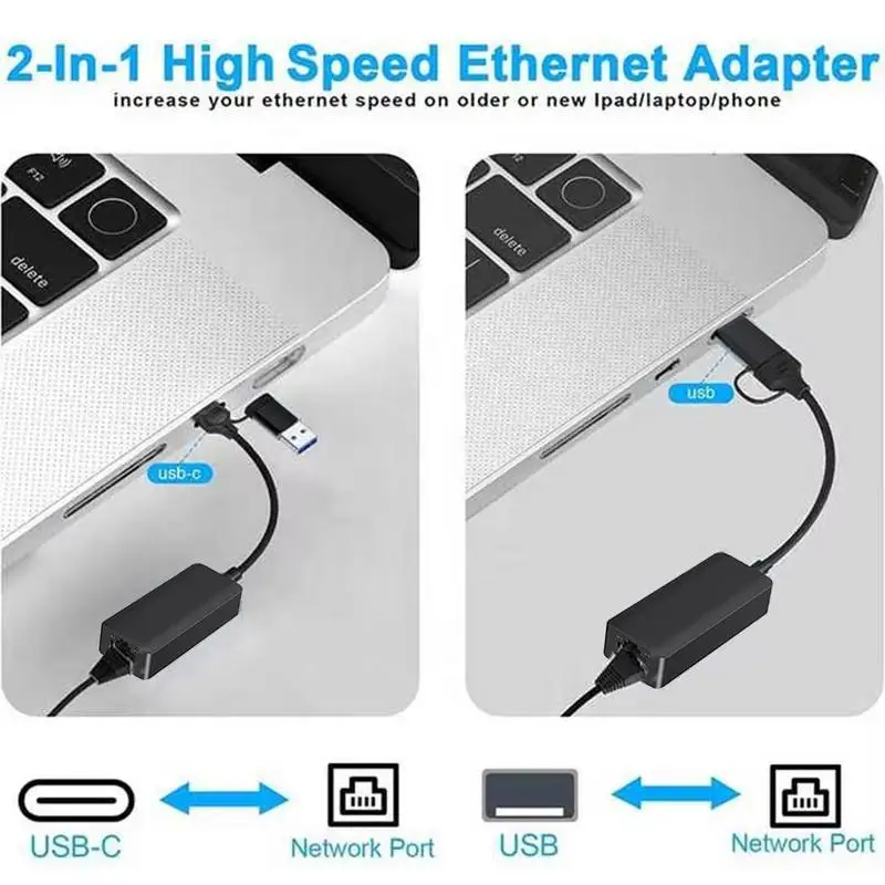 Гигабитный сетевой адаптер для ноутбука, проводная сетевая карта USB3.0, защита от драйверов, внешний гигабитный веб-кабель, конвертер, сотовые телефоны