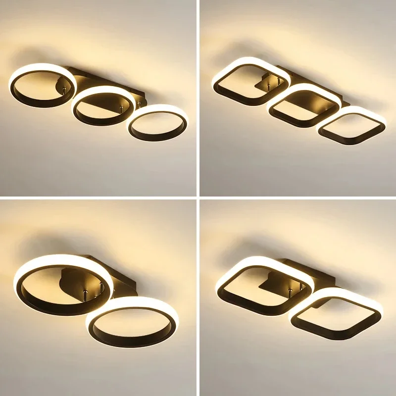 

Modern LED Pendant Ceiling Lamp Indoor Lighting Ceiling Light Fixture Eye Protection Square Round for Home Hallway Balcony Aisle