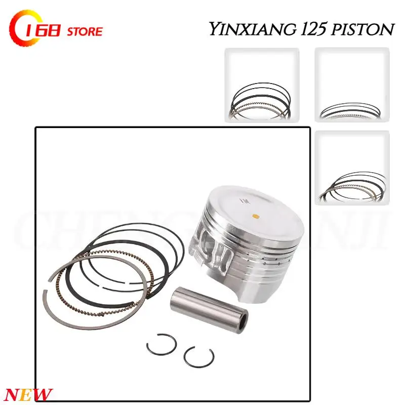 

125cc Motorcycle Piston Premium Alloy Material Perfect Fit Yinxiang 125 Engine Repair Accessories