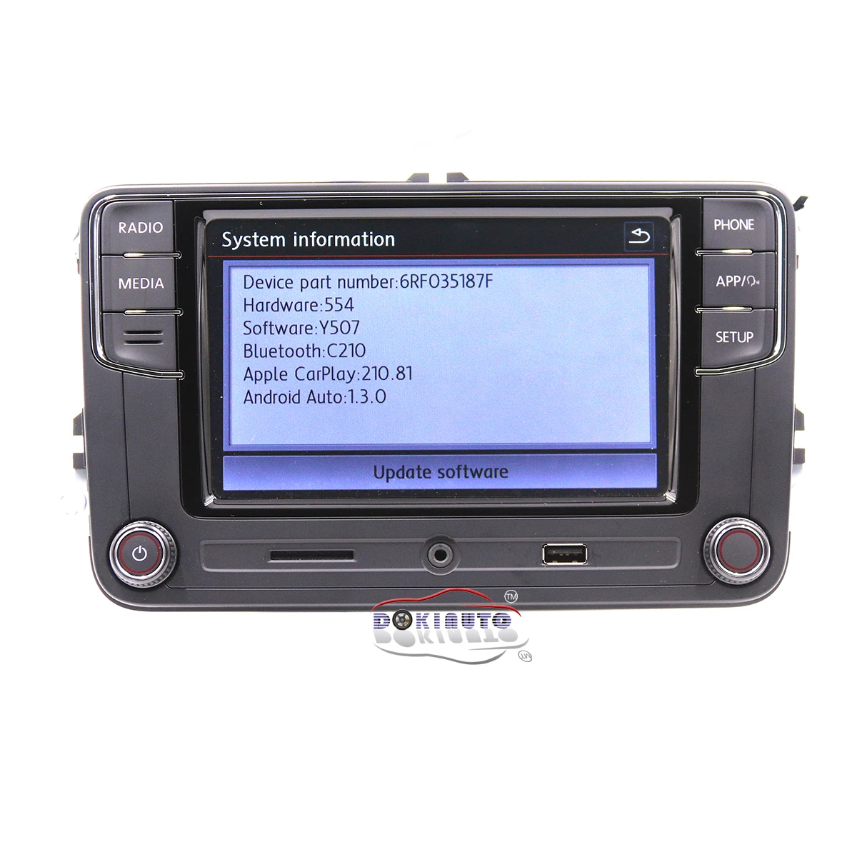 Android Auto Carplay R340G RCD330G Plus Radio For VW Tiguan Golf 5 6 MK5 MK6 Passat Polo 6RF 035 187F