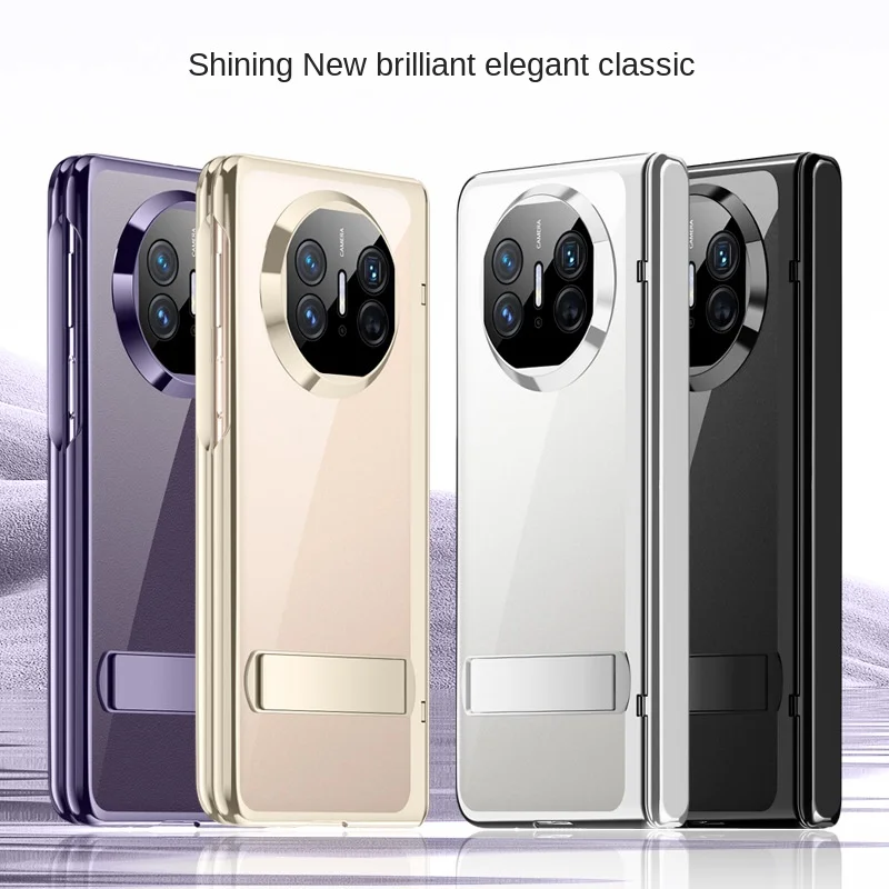 For Huawei Mate X5 x3 Case Ultra-thin transparent With Tempered Film Bracket Folding Shockproof Protection Hard Cover holder
