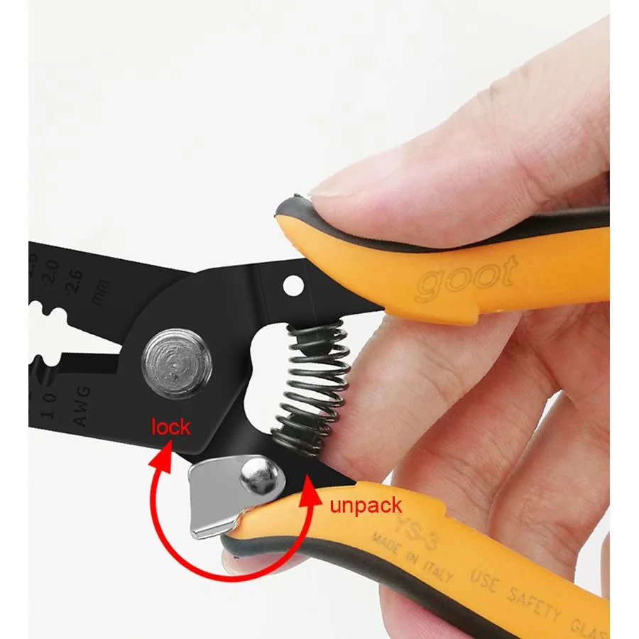 

GOOT Electrician Wire Stripper 1Pcs Multi-function Precision Plier YS-2/YS-3
