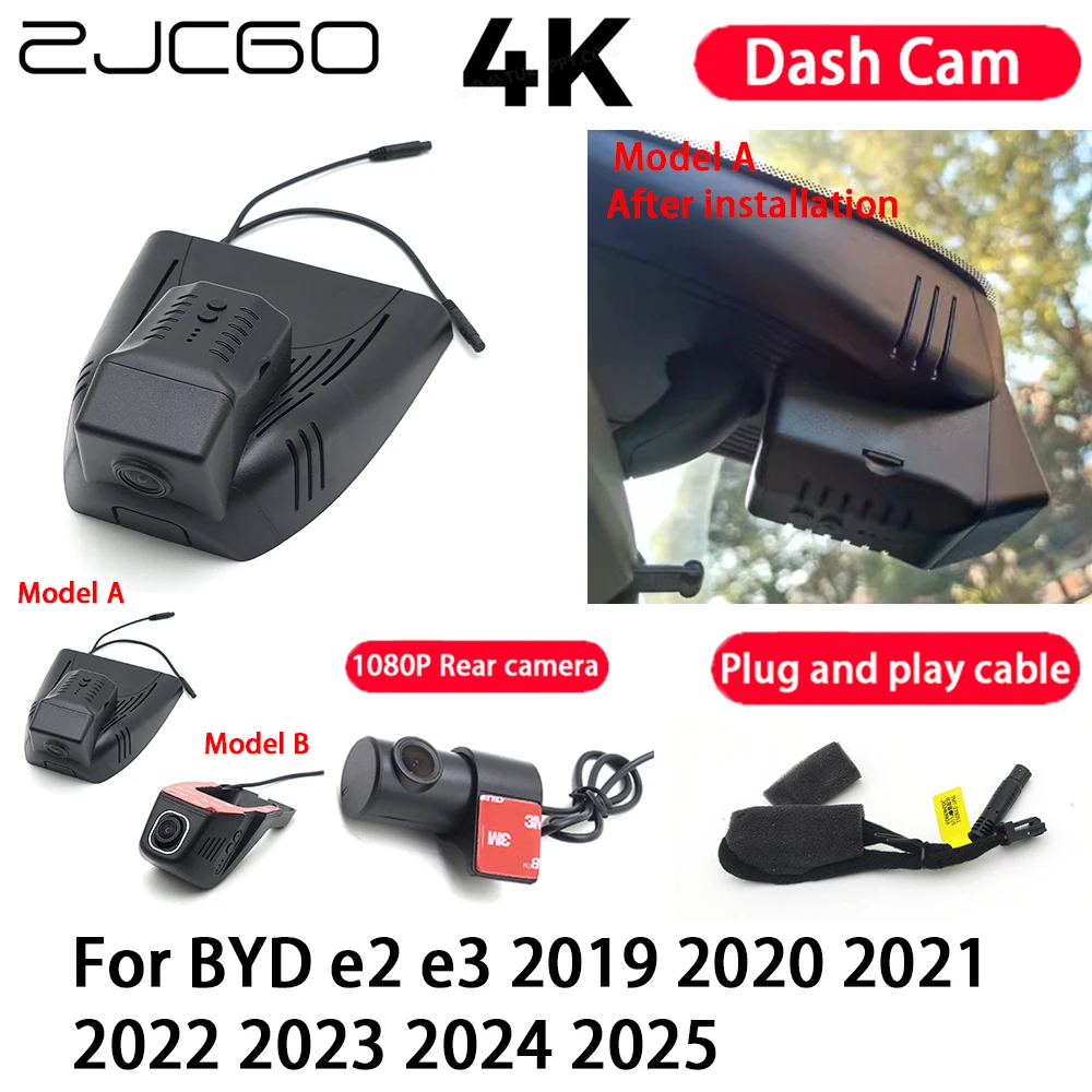

Car Camera 4K Plug and Play Dash Cam Video Recorder Night Vision for BYD e2 e3 2019 2020 2021 2022 2023 2024 2025