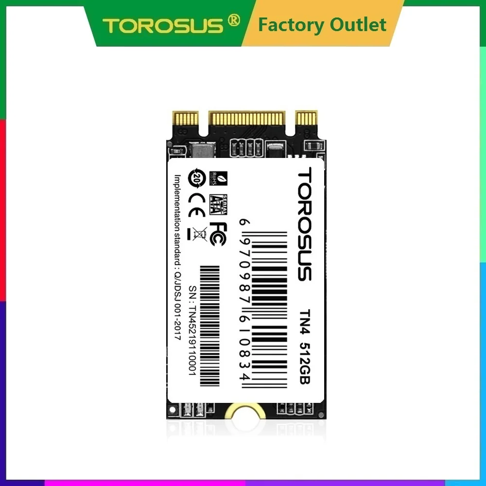 

TOROSUS M.2 2242 SSD SATA NGFF 128GB 256GB 512GB 1TB M2 Hard Drive Solid State Disk for Laptop PC Computer