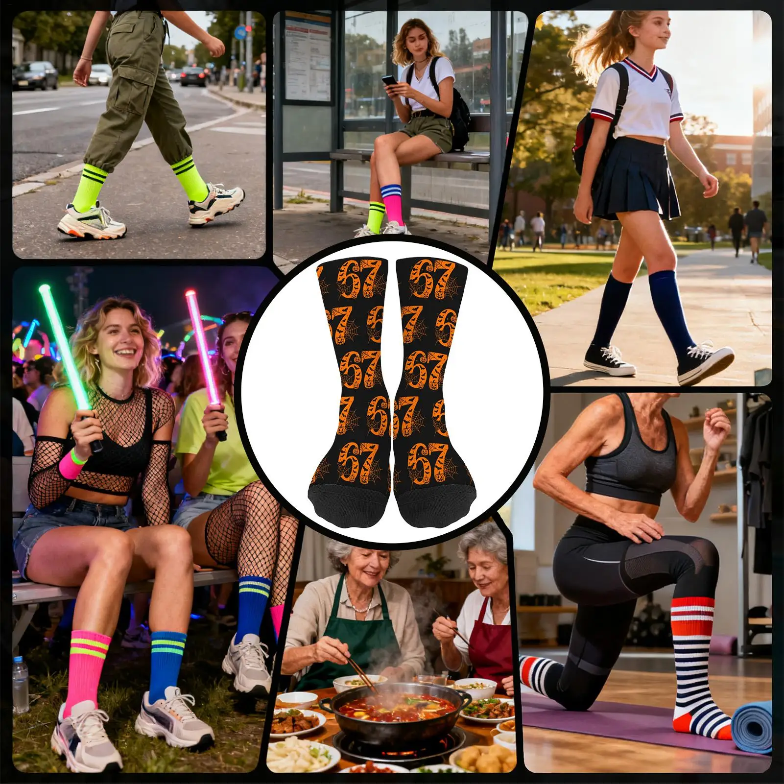 

Softball Socks Soft Lightweight Funny Long Fun Printed Boys Softball Socks For Men Women Adult Teens Athlete Basketball Hockey