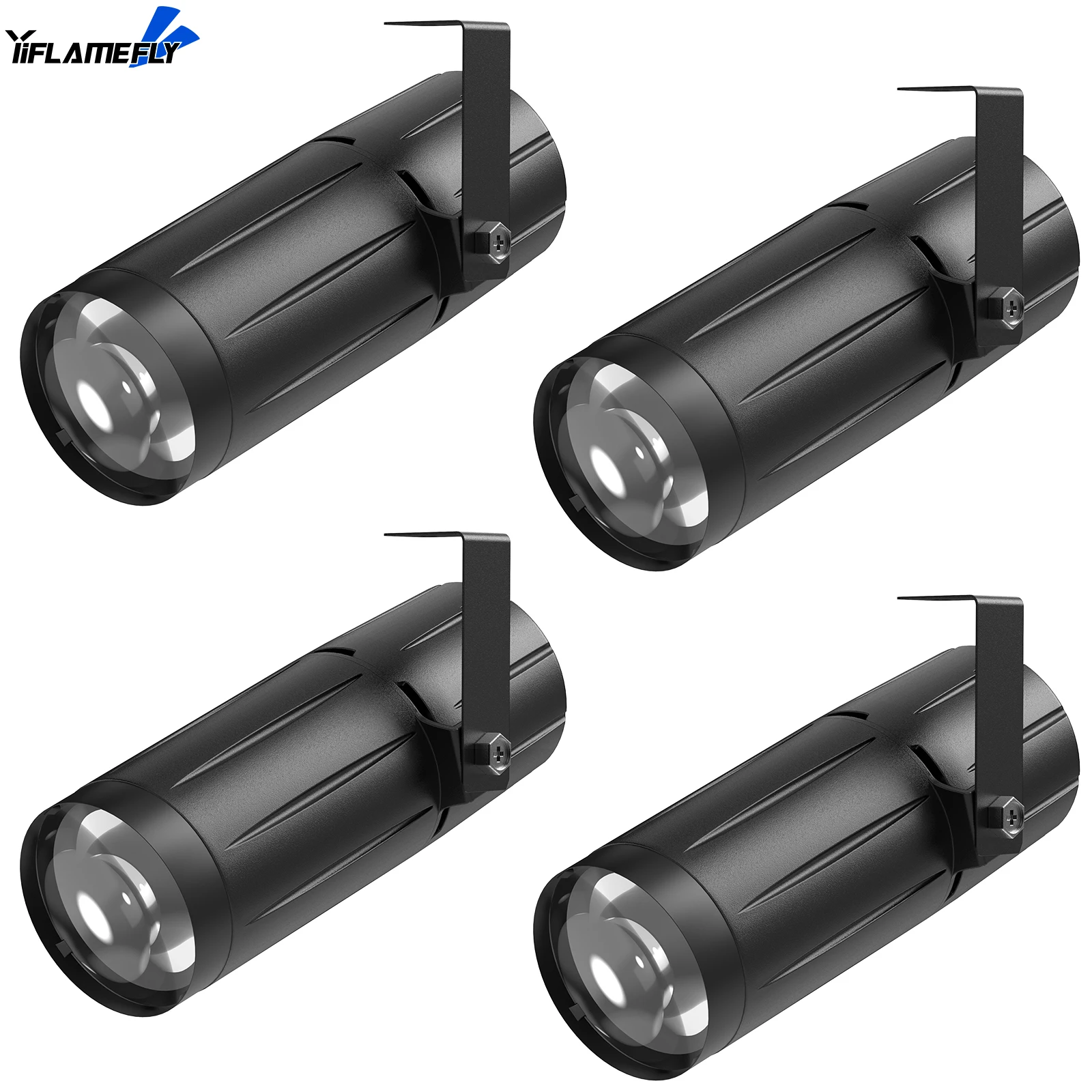 

Yiflamefly, 4 шт., 3 Вт, белый цвет, светодиодный сценический светильник с одной подставкой для танцевальных зала, КТВ, вечерние украшения дома, свадьбы
