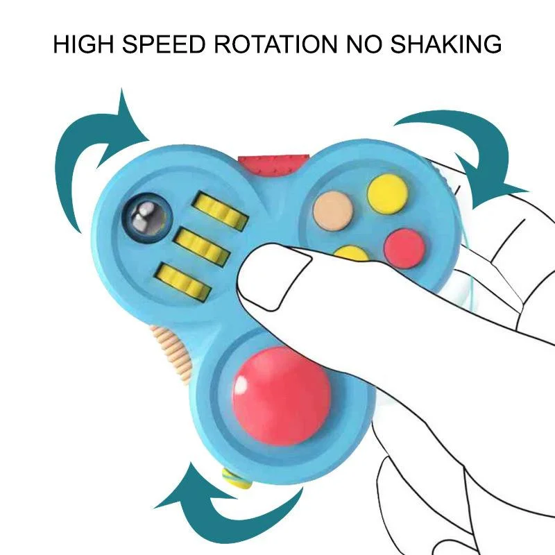 Mainan Fidget spinner anti stres dewasa ajaib berputar mainan ujung jari pereda stres ADHD autisme untuk anak-anak