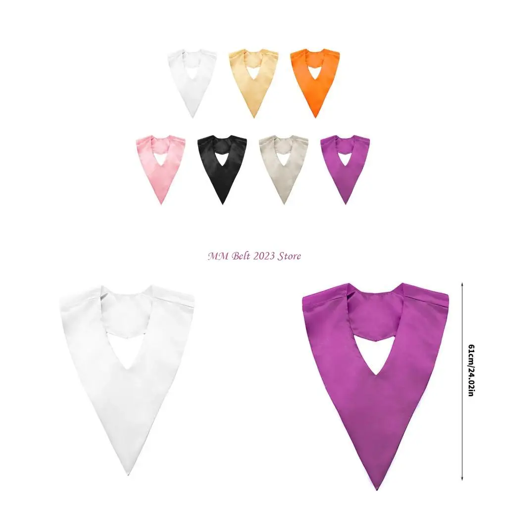 49me-ファッション-v-ネック卒業ストール実用的大学卒業プロムイベント用