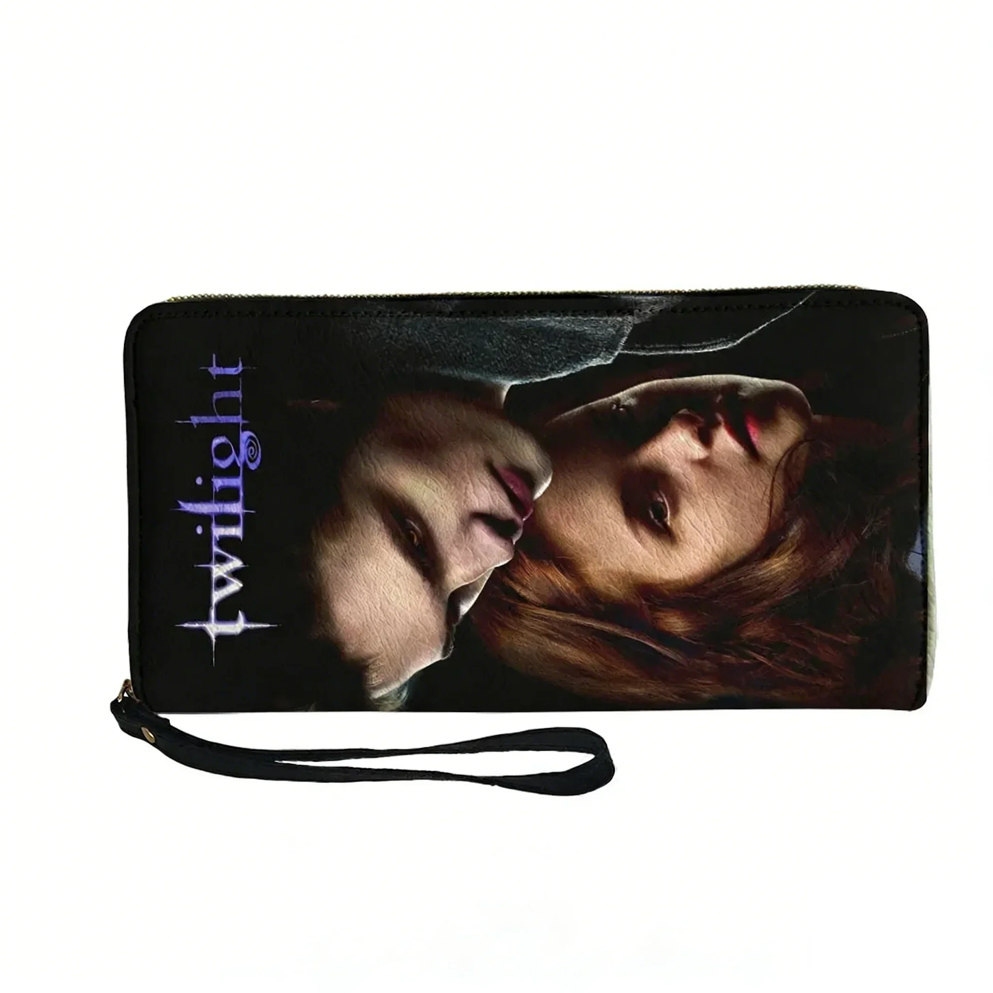 Twilight Classic Movie Edward Bella Custom Wallet Purse Mens Womens Zipper Long Wallets Double Print  Portable Wallet Gift Bag