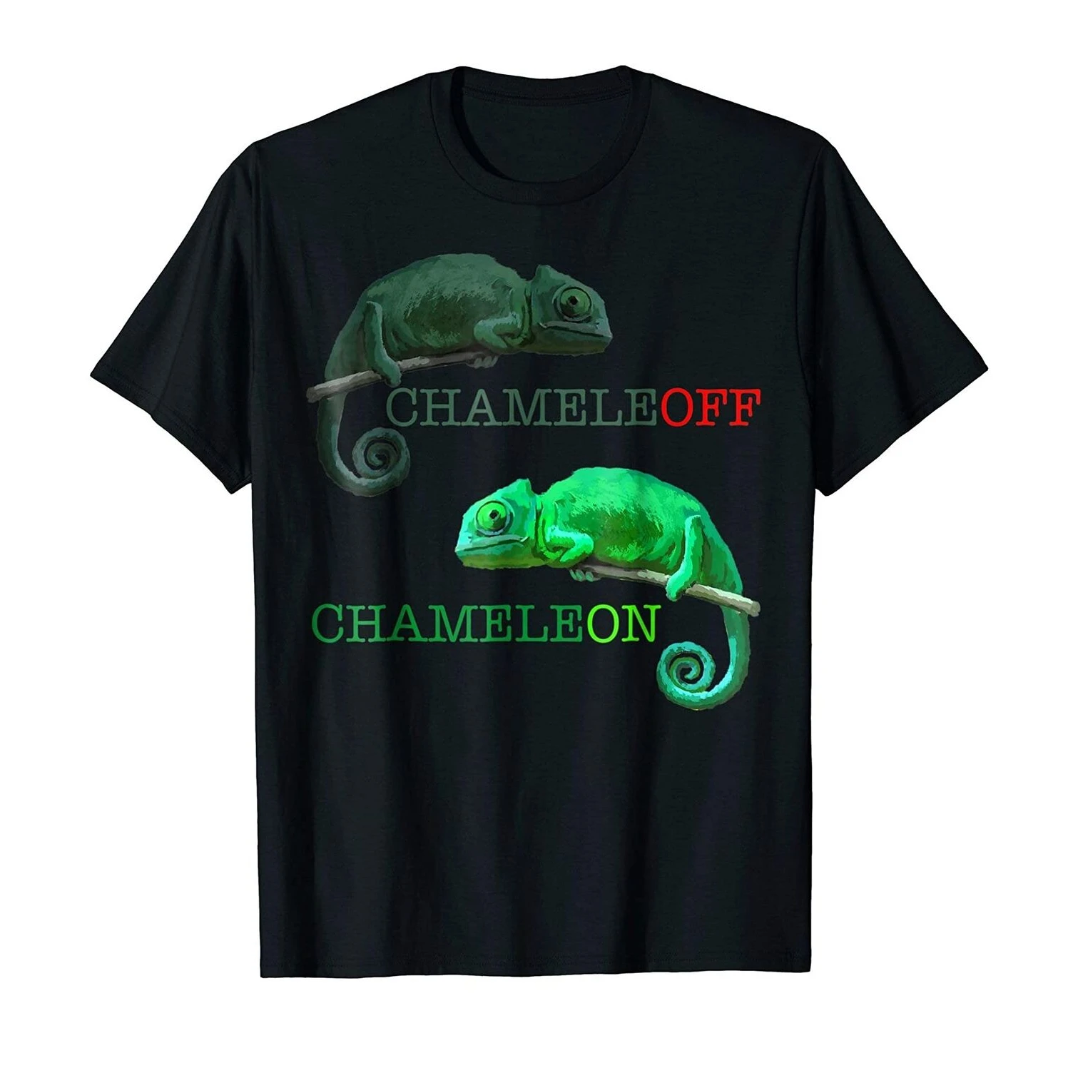 

Funny Chameleon Chameleoff Lizard Reptiles Pet Lovers Gift T Shirt. High Quality Cotton, Breathable Top, Loose Casual T-shirt