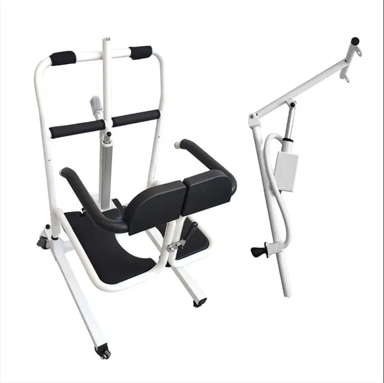 Picture 4: Electric Patient Transfer Chair, Q235 Steel Hydraulic Lift Commode, 150kg Capacity, Patient Shifting Chair for Home Care