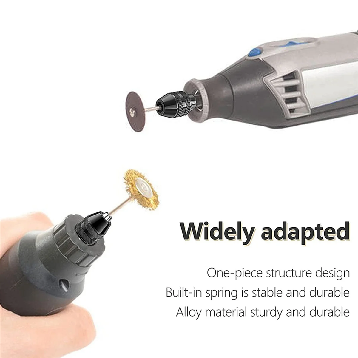 Nuevo portabrocas, 1/32 a 1/8, repuesto 4486, broca sin llave, eje de portabrocas, herramienta rotativa, Kit adaptador de cambio rápido